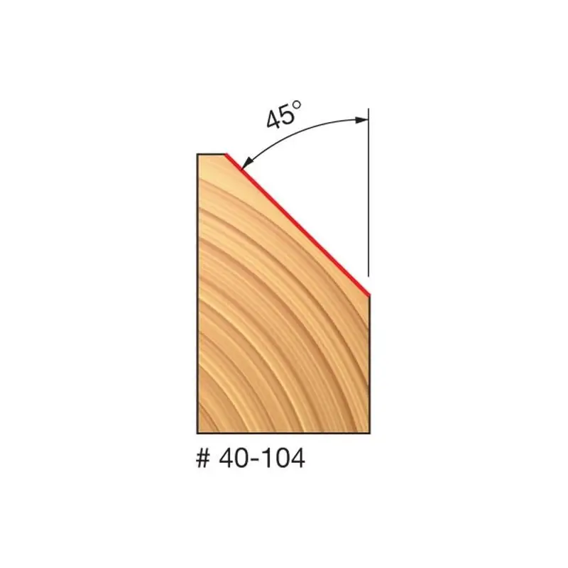 Freud 40-104 Chamfer Router Bit – 1-11/32" Diameter 1