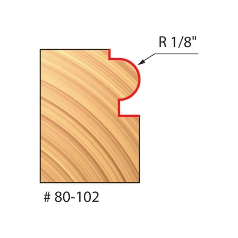 Freud 80-102 Traditional Beading Router Bit – 1/8" Radius 1