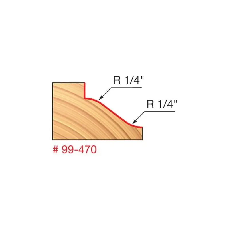 Freud 99-470 Reversible Wainscoting Router Bit — 1-1/2" Diameter 1