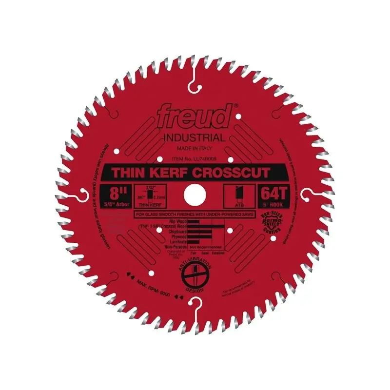 Freud Lu74R008 8-Inch Thin-Kerf Ultimate Cut-Off Saw Blade 1
