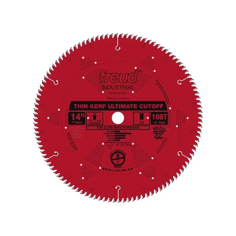 Freud Lu74R014 14-Inch Thin-Kerf Ultimate Cut-Off Circular Blade 1