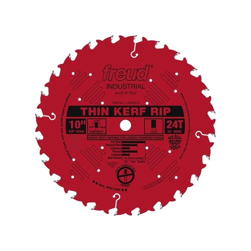 Freud Lu87R010 — 10-Inch 24-Tooth Thin-Kerf Rip Blade 1