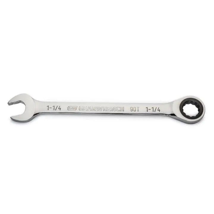 Gearwrench 1-1/4" Ratcheting Combination Wrench – Heavy-Duty 90-Tooth, 12-Point Sae Design 1