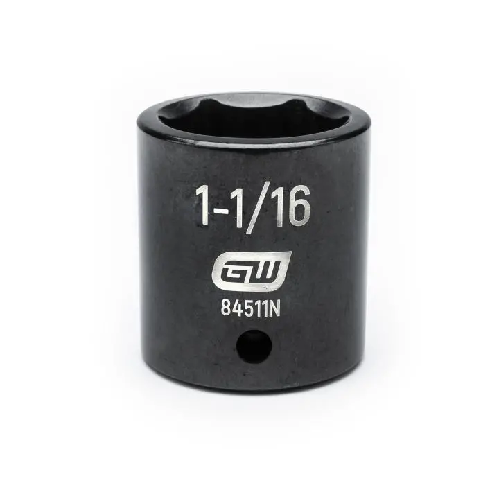 Gearwrench 1/2" Drive 6-Point Standard Impact Socket — 1-1/16" Sae 1