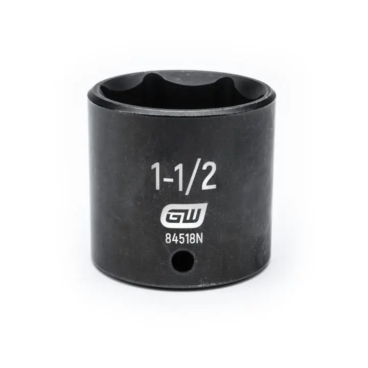 Gearwrench 1/2" Drive 6-Point Standard Impact Socket — 1-1/2" Sae 1