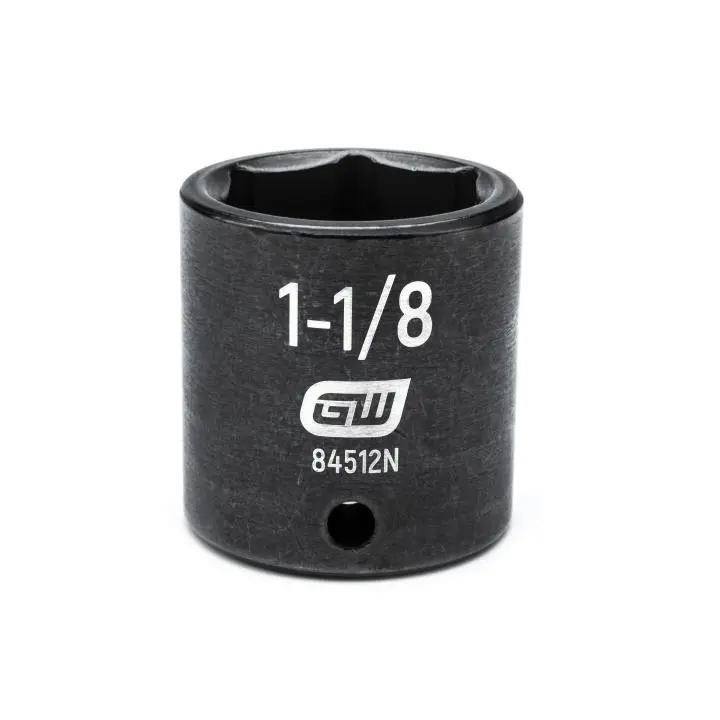 Gearwrench 1/2" Drive 6-Point Standard Impact Socket — 1-1/8" Sae 1
