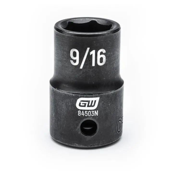 Gearwrench 1/2" Drive 6-Point Standard Impact Socket — 9/16" Sae 1