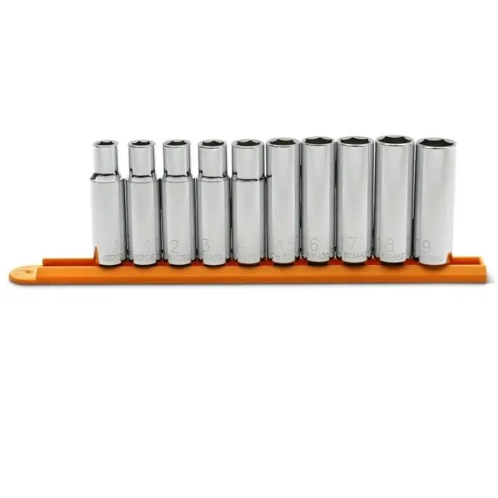Gearwrench 10-Piece 1/2" Drive 6-Point Deep Metric Socket Set (Model 80704) 1