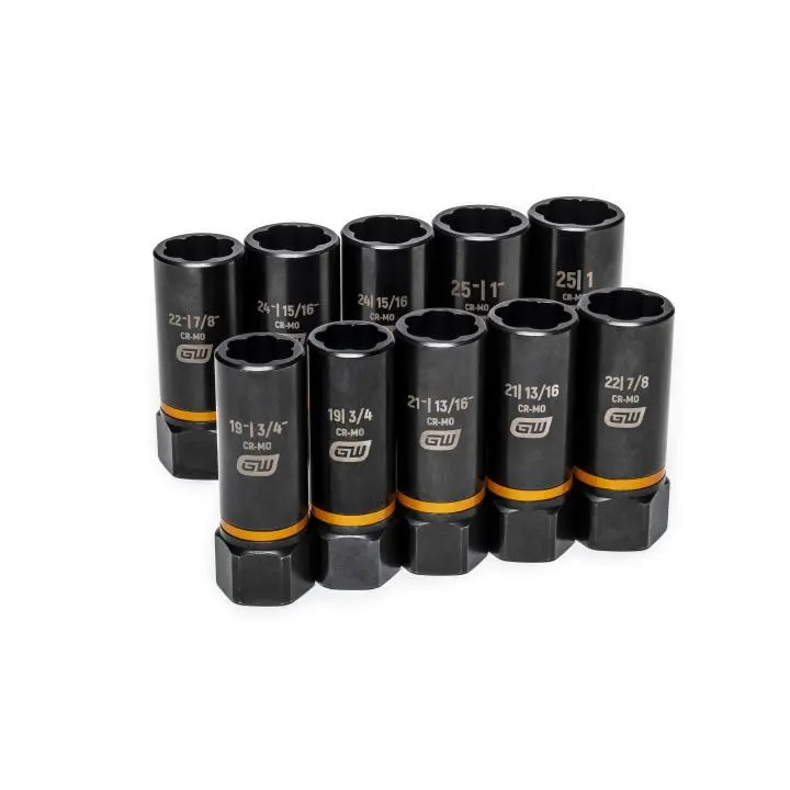 Gearwrench 10-Piece 1/2" Drive Bolt Biter™ Deep Extraction Socket Set – Seized Bolt Removal Kit 1