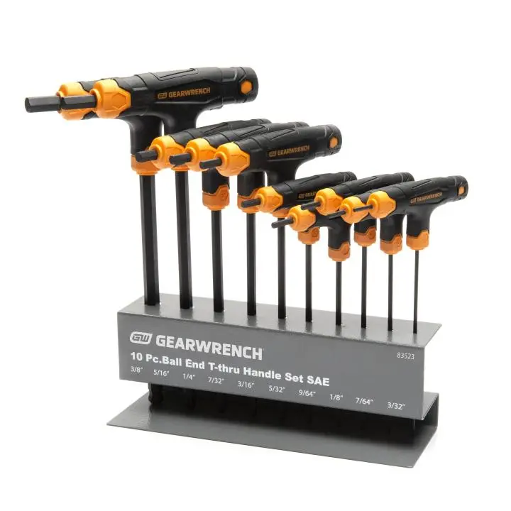 Gearwrench 10-Piece Sae Ball-End T-Handle Hex Keys – Precision Torque Control 1