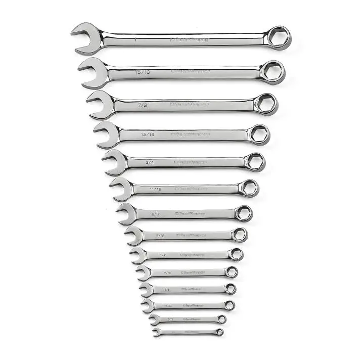 Gearwrench 14-Piece Sae 6-Point Combination Wrench Set – Heavy-Duty Forged Steel 1
