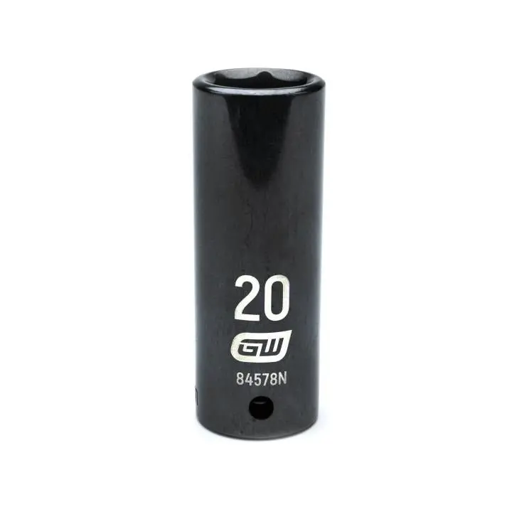 Gearwrench 20Mm 1/2" Drive 6-Point Deep Impact Socket – Metric, Corrosion-Resistant 1