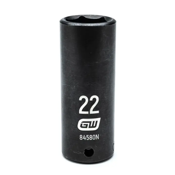 Gearwrench 22Mm 1/2" Drive 6-Point Deep Impact Socket – Metric, Chrome Finish 1