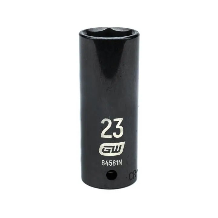 Gearwrench 23Mm 1/2" Drive 6-Point Deep Impact Socket – Metric, High-Torque 1