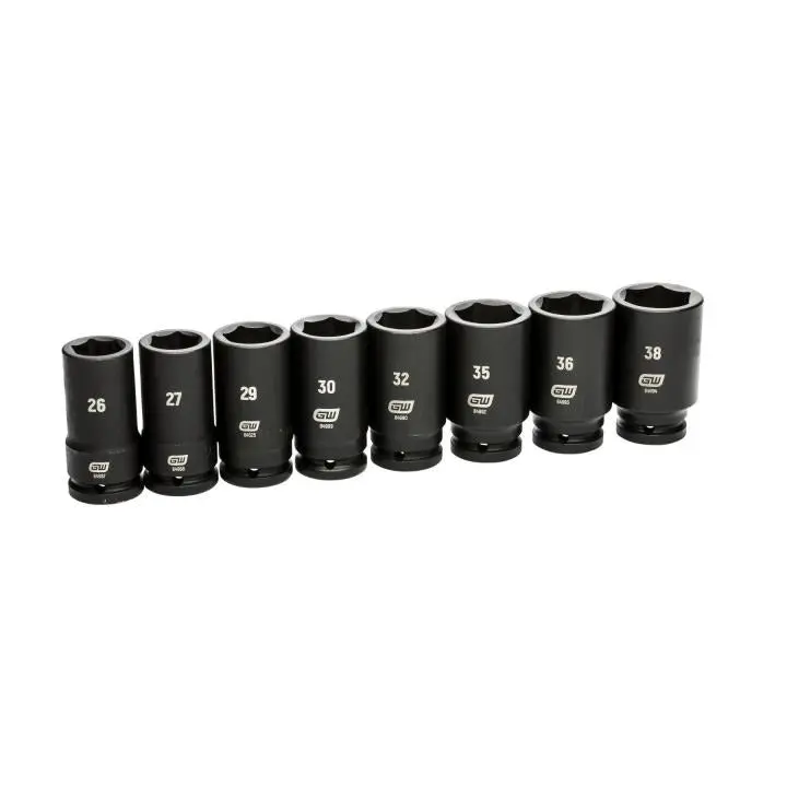 Gearwrench 3/4" Drive Deep Impact Socket Set – 8-Piece Metric 1