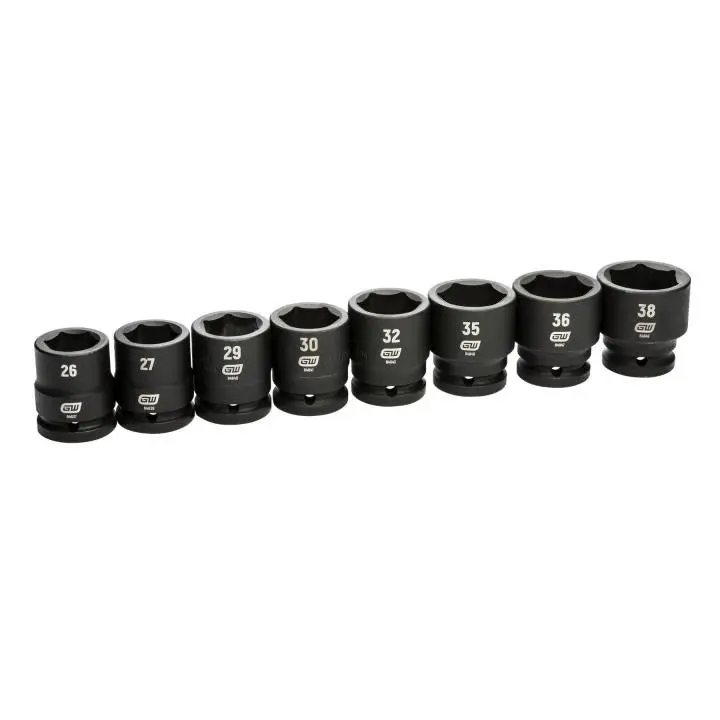 Gearwrench 3/4" Drive Standard Impact Socket Set – 8-Piece Metric 1