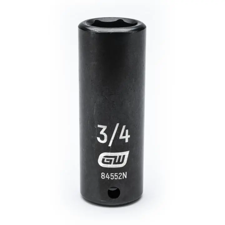 Gearwrench 3/4" Heavy-Duty Impact Socket — 1/2" Drive, 6-Point Sae 1