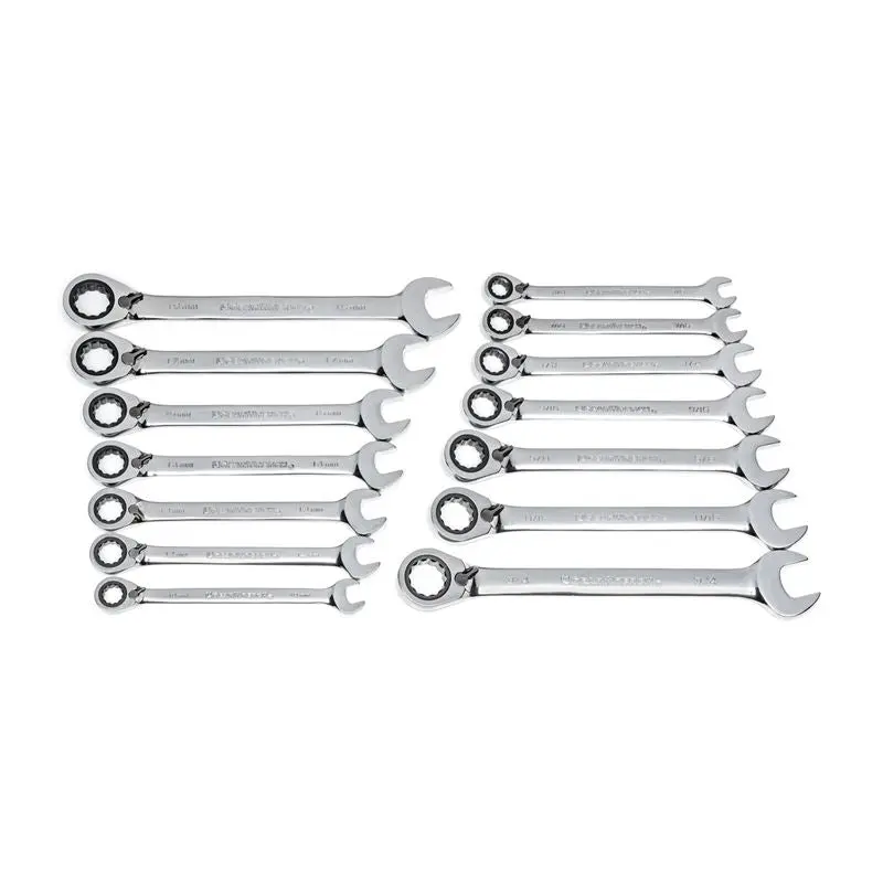 Gearwrench 72-Tooth 14-Piece Reversible Ratcheting Wrench Set – Sae & Metric 1