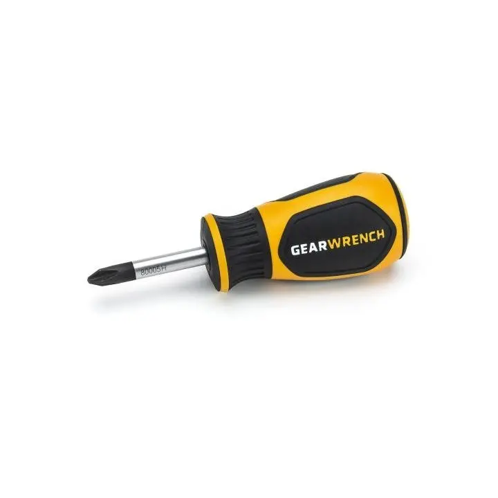 Gearwrench 80005H #2 Phillips Screwdriver – 1.5" Dual-Material Handle For Confined-Area Applications 1