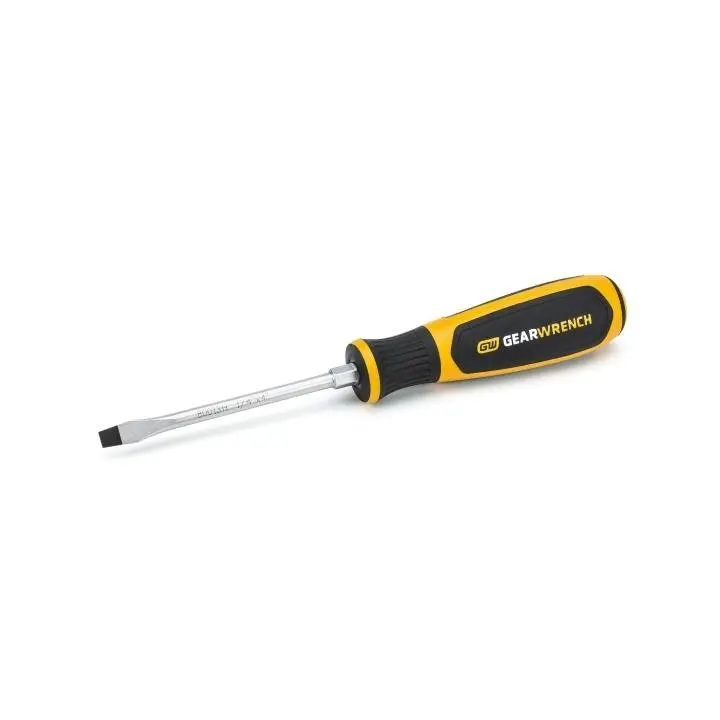 Gearwrench 80013H 1/4" Slotted Screwdriver – 4" Dual-Compound Handle For Compact Control 1
