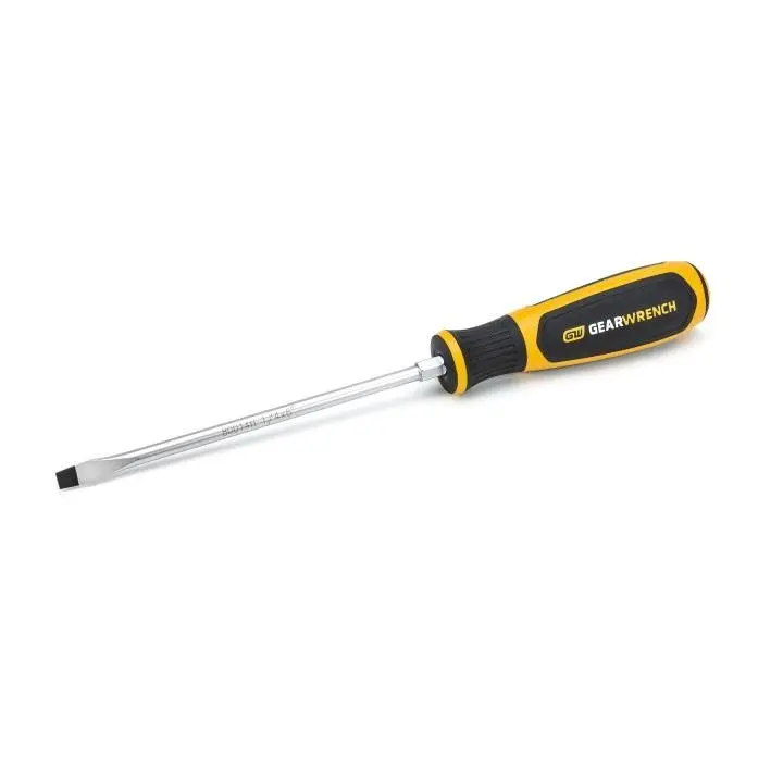 Gearwrench 80014H 1/4" Slotted Screwdriver – 6" Dual-Material Handle For Versatile Fastening 1
