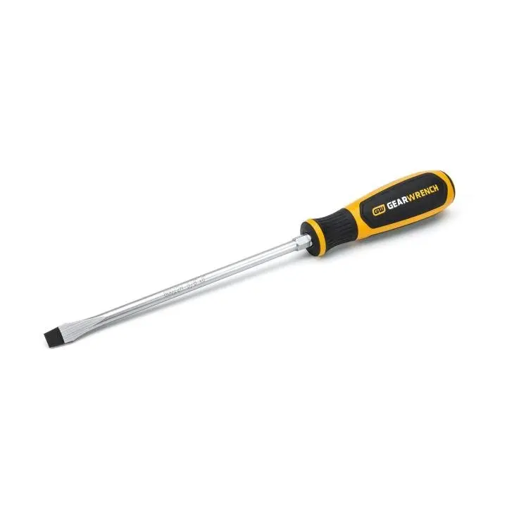 Gearwrench 80022H 3/8" Slotted Screwdriver – 8" Dual-Compound Handle For Heavy-Duty Tasks 1