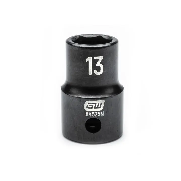 Gearwrench 84525N 13Mm Standard-Depth 1/2" Drive 6-Point Impact Socket 1