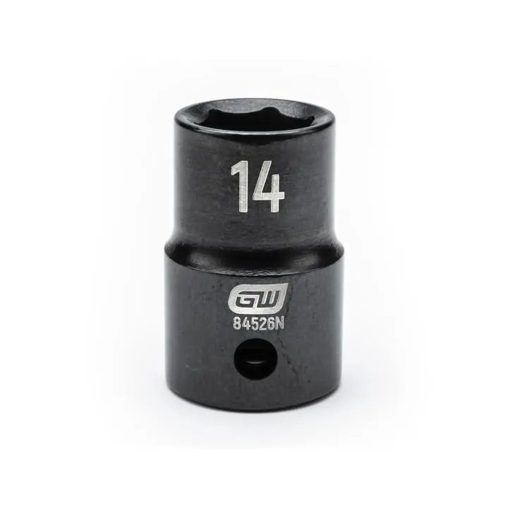 Gearwrench 84526N 14Mm Standard-Depth 1/2" Drive 6-Point Impact Socket 1