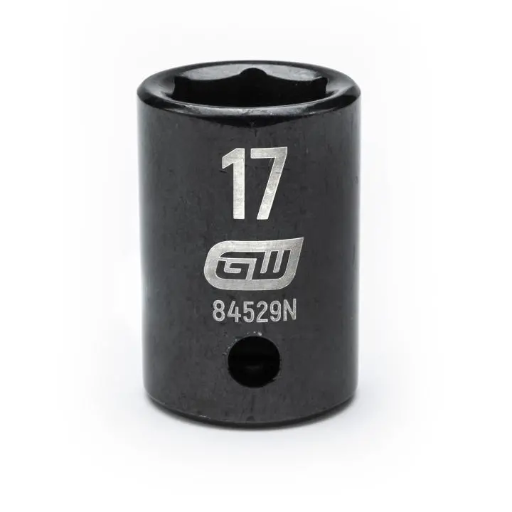 Gearwrench 84529N 17Mm Standard-Depth 1/2" Drive 6-Point Impact Socket 1