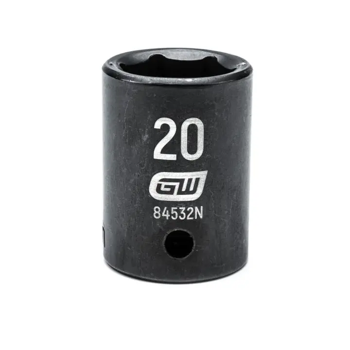 Gearwrench 84532N 20Mm Standard-Depth 1/2" Drive 6-Point Impact Socket 1