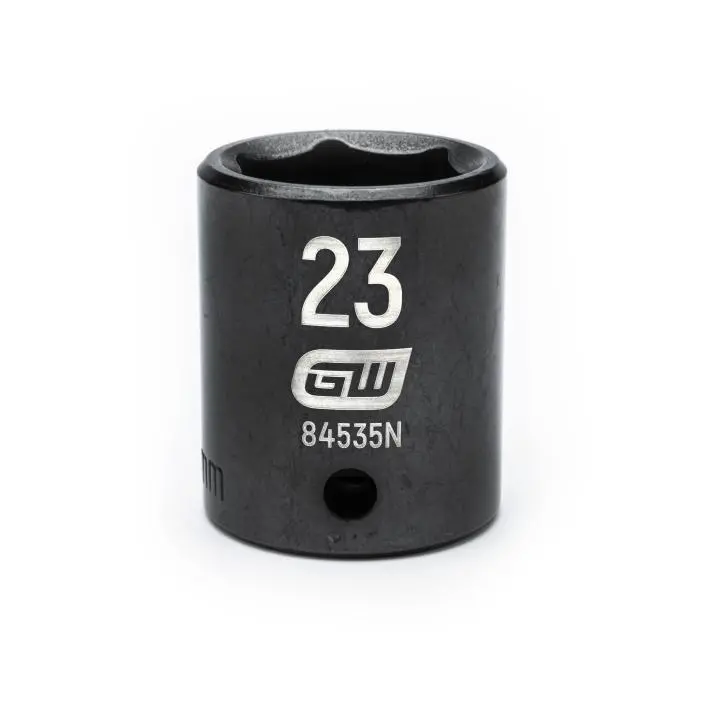 Gearwrench 84535N 23Mm Standard-Depth 1/2" Drive 6-Point Impact Socket 1