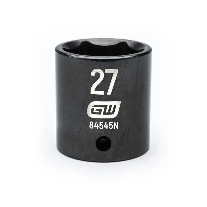 Gearwrench 84545N 27Mm Standard-Depth 1/2" Drive 6-Point Impact Socket 1