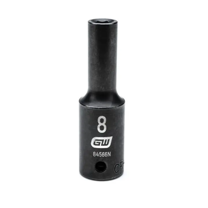 Gearwrench 84566N 8Mm Deep-Profile 1/2" Drive 6-Point Impact Socket 1