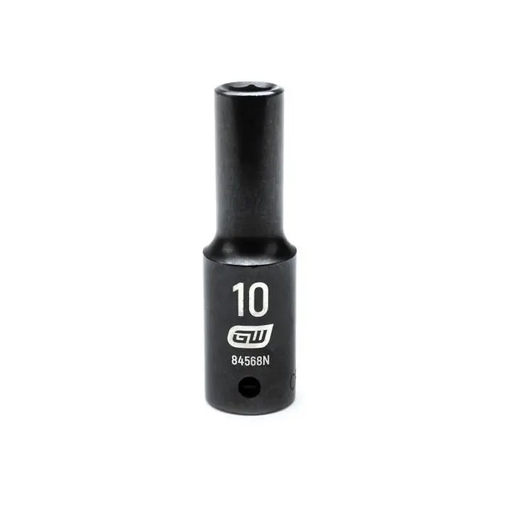 Gearwrench 84568N 10Mm Deep-Profile 1/2" Drive 6-Point Impact Socket 1