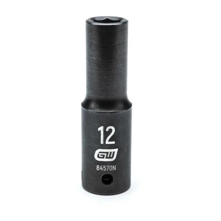 Gearwrench 84570N 12Mm Deep-Profile 1/2" Drive 6-Point Impact Socket 1