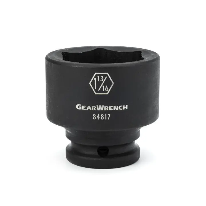 Gearwrench 84811 3/4" Drive 6-Point Sae Impact Socket — 1-7/16" Standard Depth 1