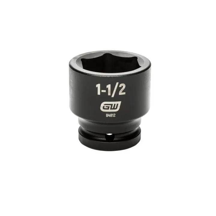 Gearwrench 84812 3/4" Drive 6-Point Sae Impact Socket — 1-1/2" Standard Depth 1