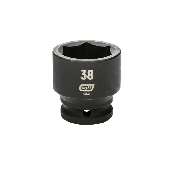 Gearwrench 84849 3/4" Drive 6-Point Metric Impact Socket — 38Mm Standard Depth 1