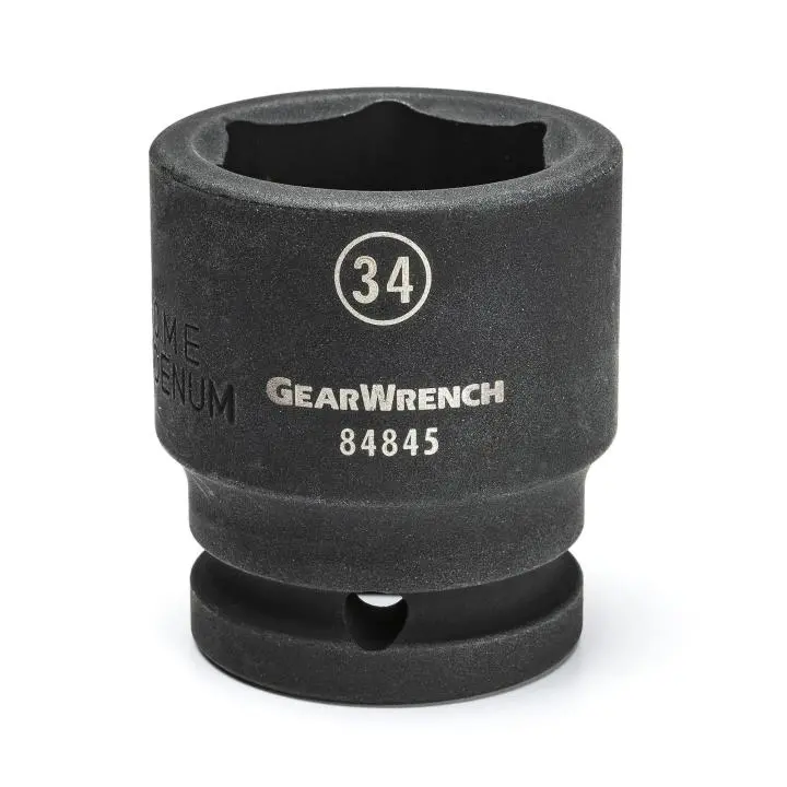 Gearwrench 84853 3/4" Drive 6-Point Metric Impact Socket — 42Mm Standard Depth 1