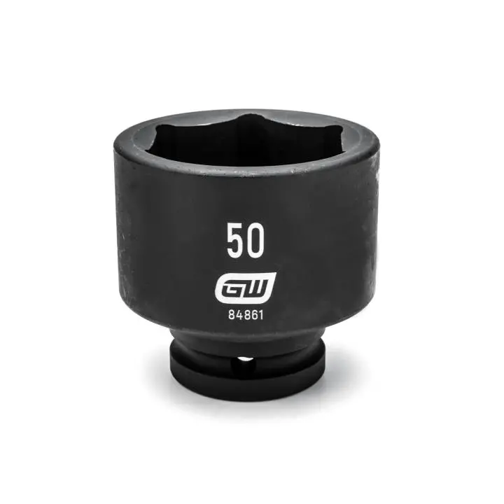 Gearwrench 84861 3/4" Drive 6-Point Metric Impact Socket — 50Mm Standard Depth 1