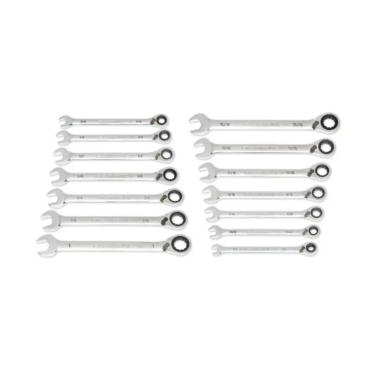 Gearwrench 86660 14-Piece Sae Ratcheting Wrench Set – 90-Tooth, 12-Point Mechanism 1