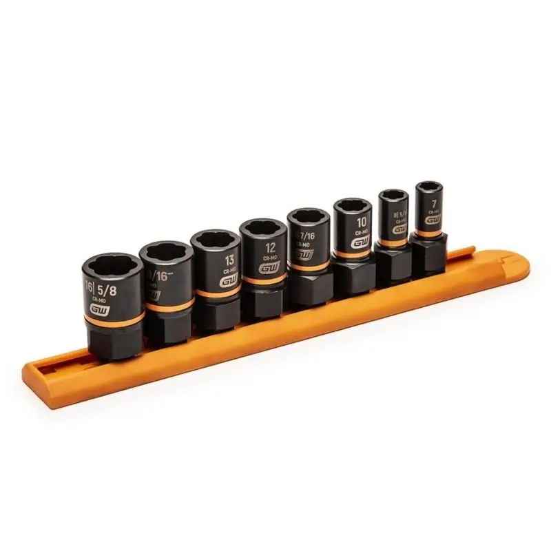 Gearwrench Bolt Biter Impact Socket Set – 8-Piece, 1/4" & 3/8" Drives 1