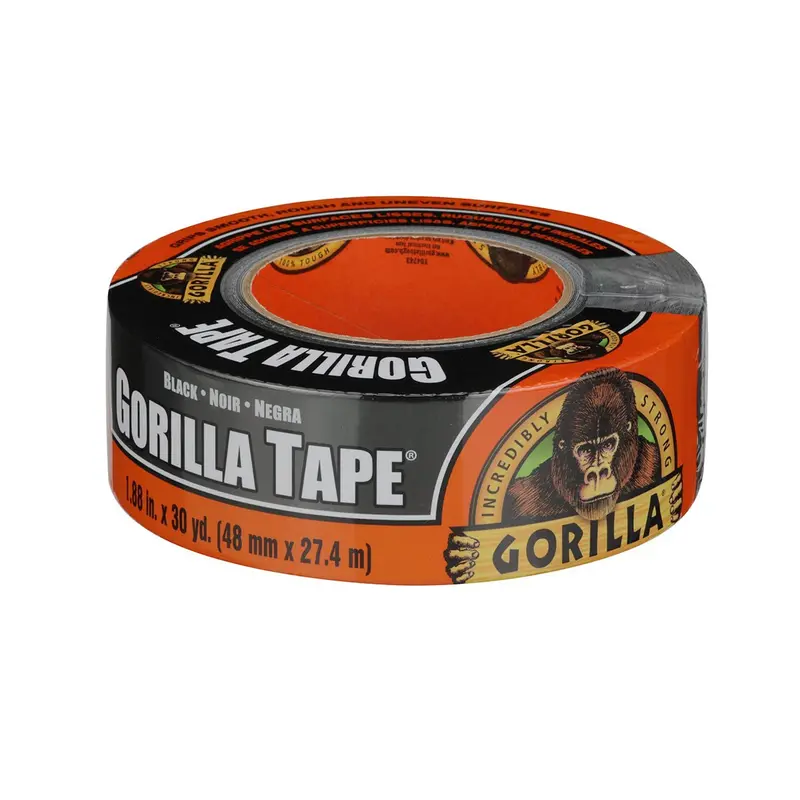 Gorilla Duct Tape – 1.88-Inch × 30-Yard Roll, Black 1