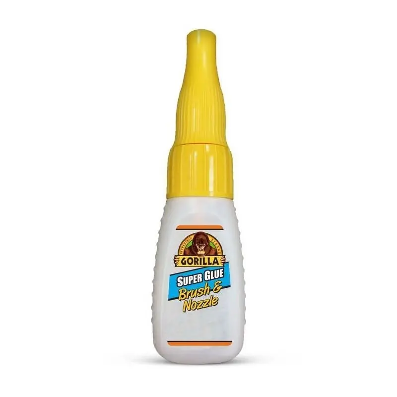 Gorilla Super Glue With Dual-Application Brush & Precision Nozzle 1