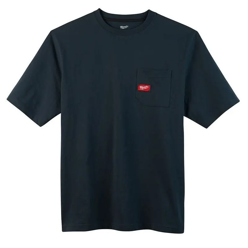 Grabber Men'S Heavy-Duty Pocket T-Shirt, Short Sleeve, Navy Blue, Xl 1
