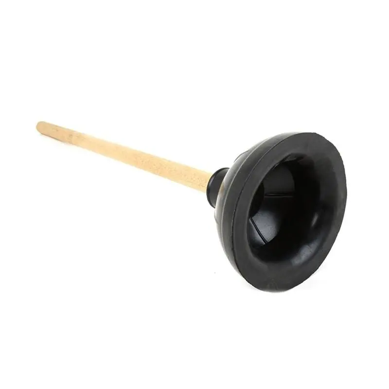 Heavy-Duty Toilet Plunger – 8-Inch Rubber Cup With 21-Inch Wooden Handle 1