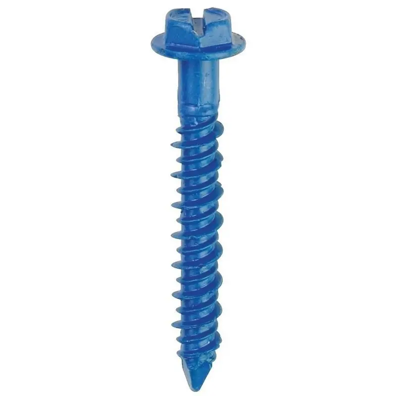 Hex-Head Concrete Anchoring Screws, Corrosion-Resistant Fasteners 1
