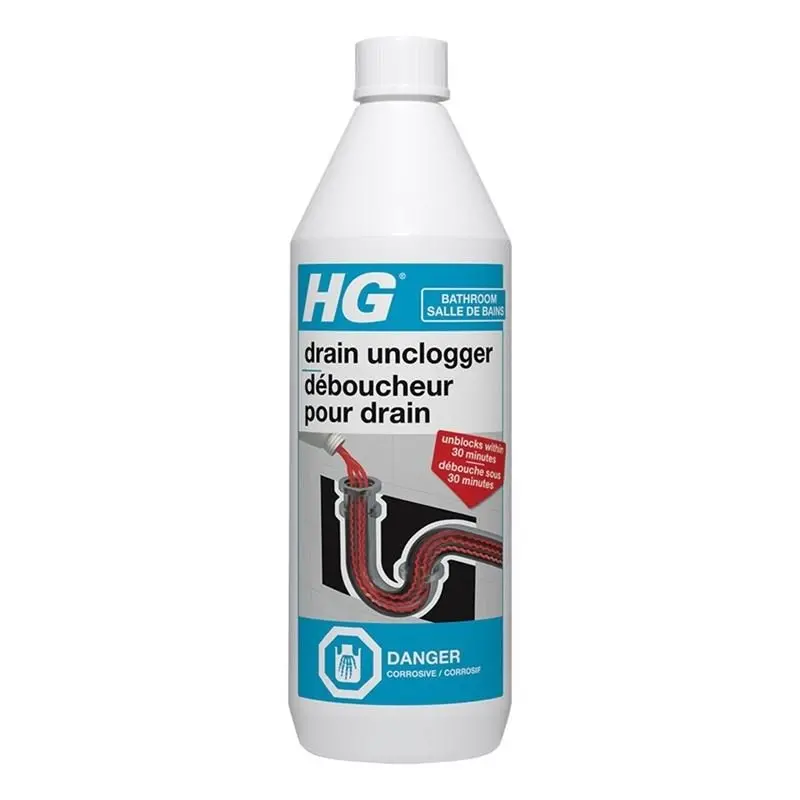 Hg Bathroom Drain Unclogger & Cleaner – 1 Liter Formula 1
