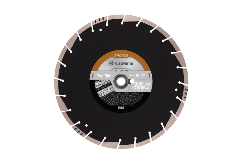 Husqvarna Tacti-Cut® S85 14-Inch Asphalt Diamond Blade – Wet/Dry Cutting 1