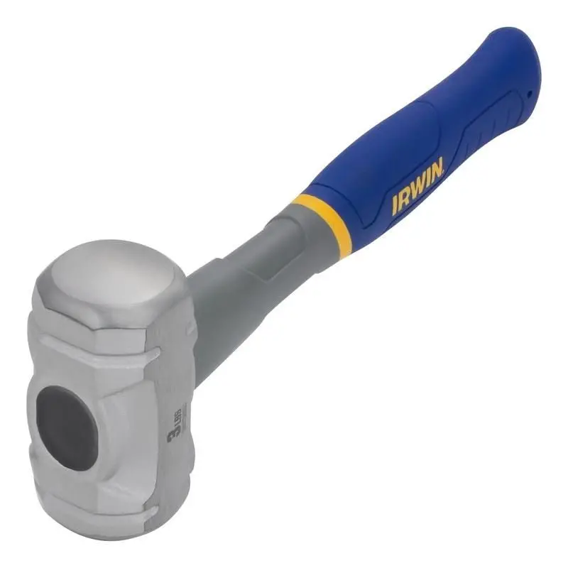 Irwin Iwht56601 3-Pound Polished-Face Rubber Sledge Hammer 1